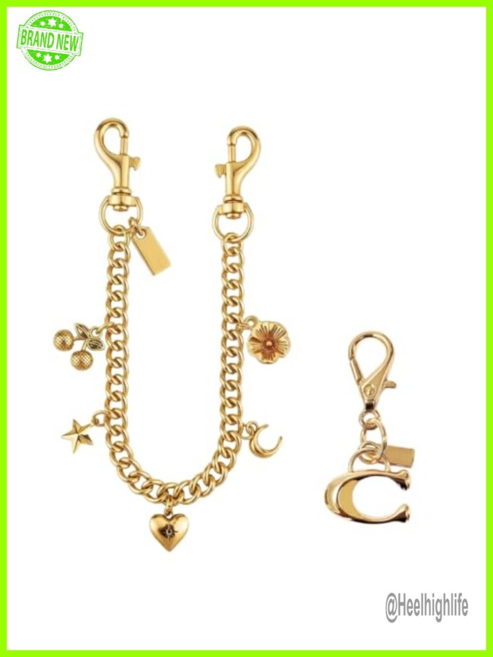 Bag Charm for Women Stylish Purse Charm Handbag Keychain Cherry Design